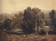 William Havell Gathering walnuts (mk47) oil painting
